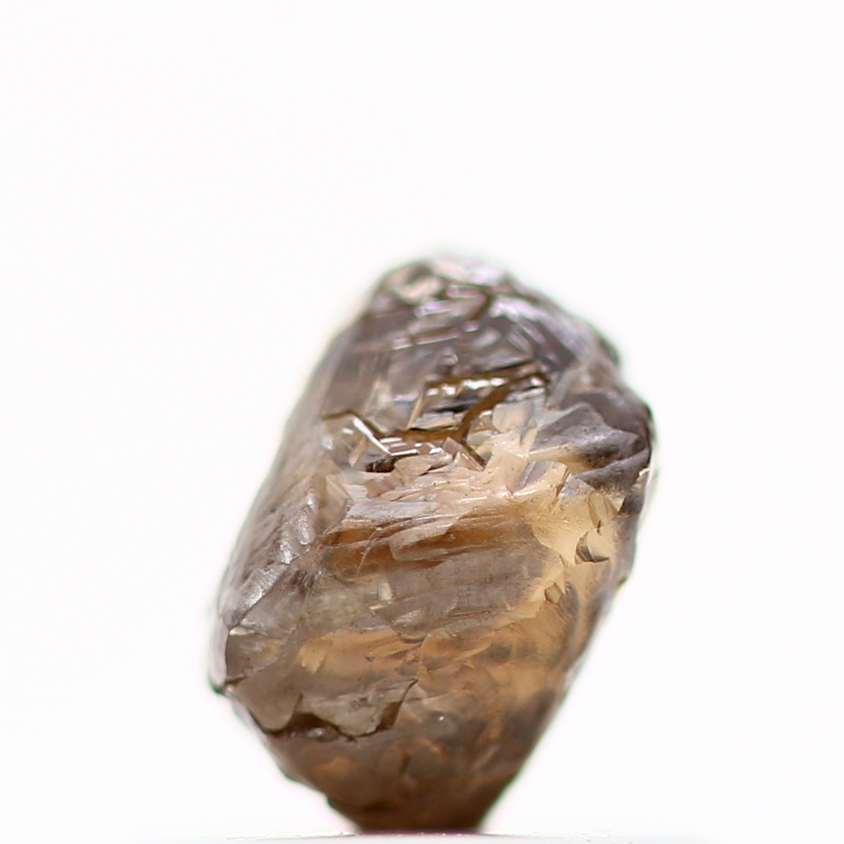 Rough Raw Crystal Fancy Brown Uncut Diamond 0.86 Carat